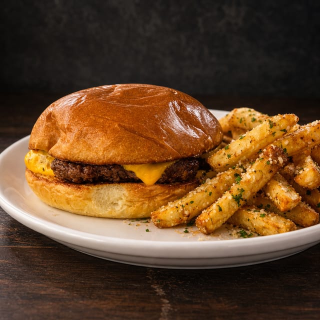 Kids Burger & Fries.