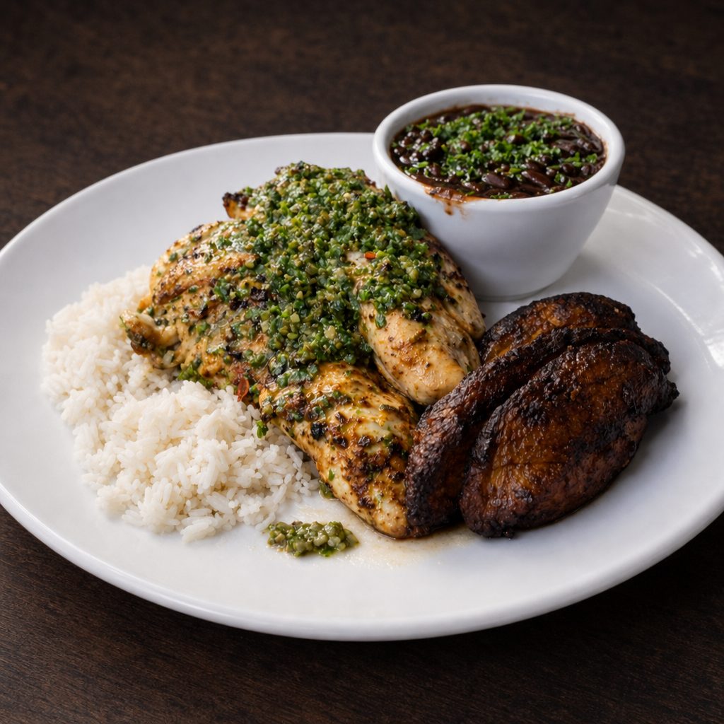 Chimichurri Chicken Tenders Lunch.